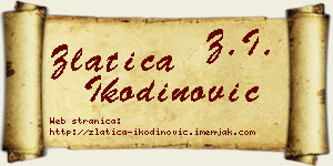 Zlatica Ikodinović vizit kartica